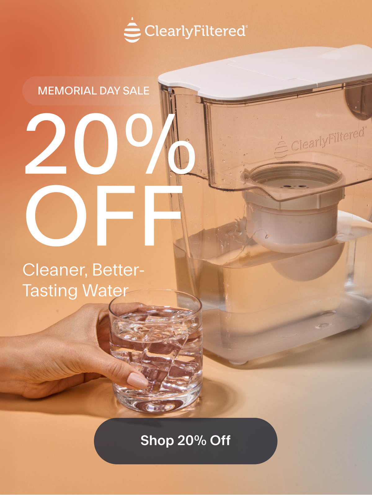 20% Off Cleaner, Better-Tasting Water