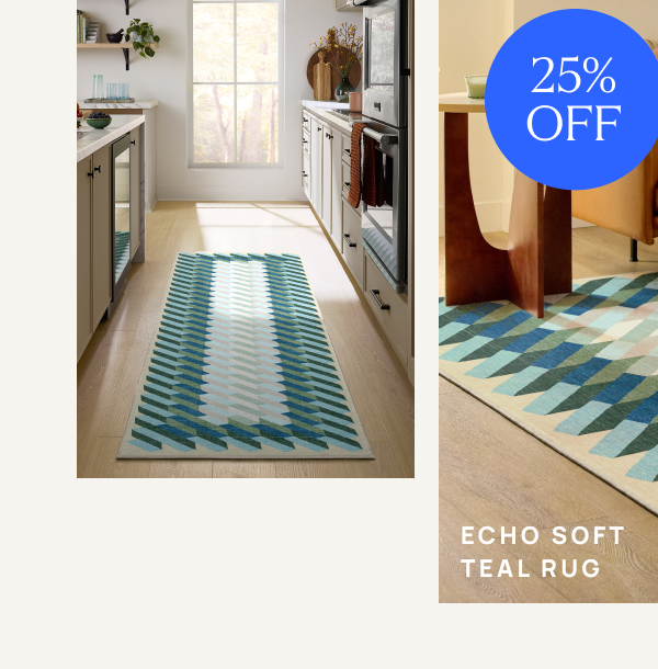 Echo Soft Teal Rug 