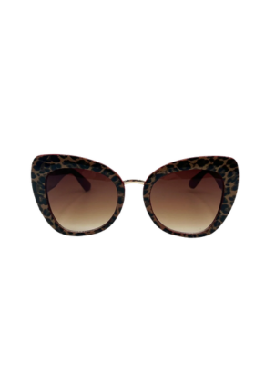 Lola Red Leopard Cat Eye Sunglasses