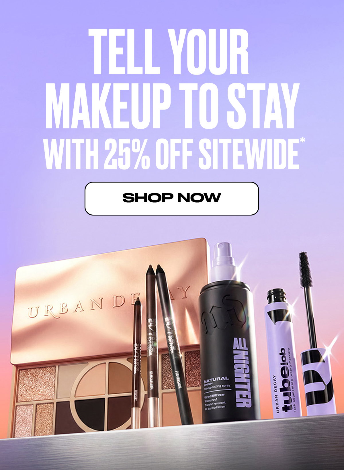 Tell your makeup to stay
