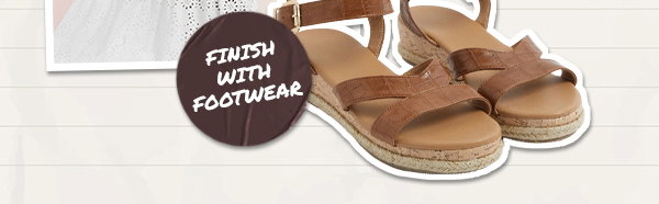 Finish with Footwear