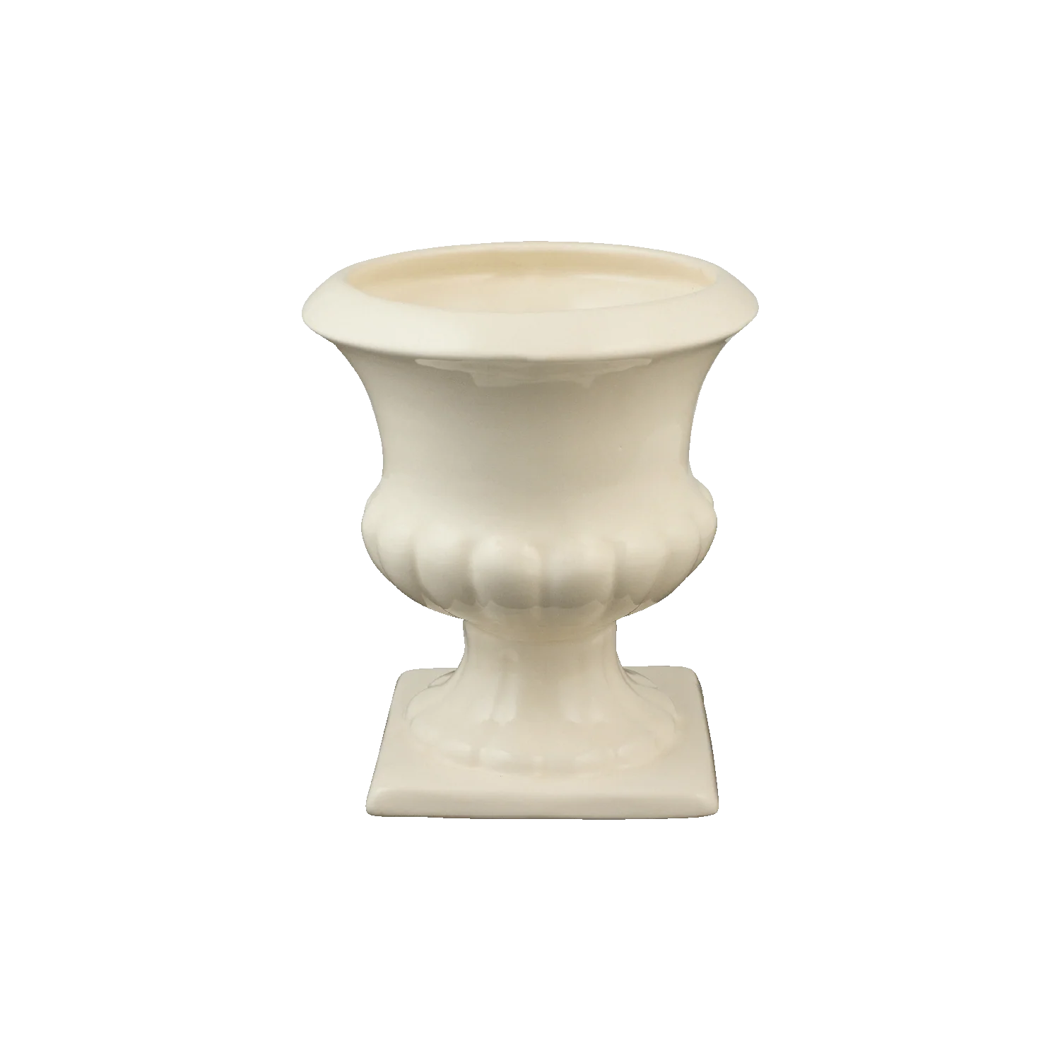 Image of Cream Fluted Vase
