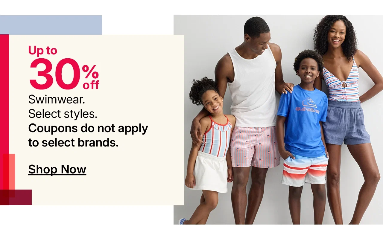up to 30% off swimwear