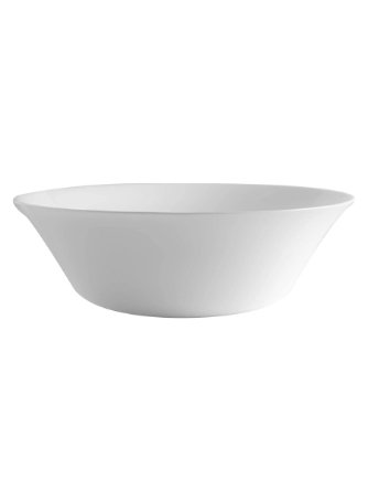 White Moon Glass Serving Bowl - 27cm - White