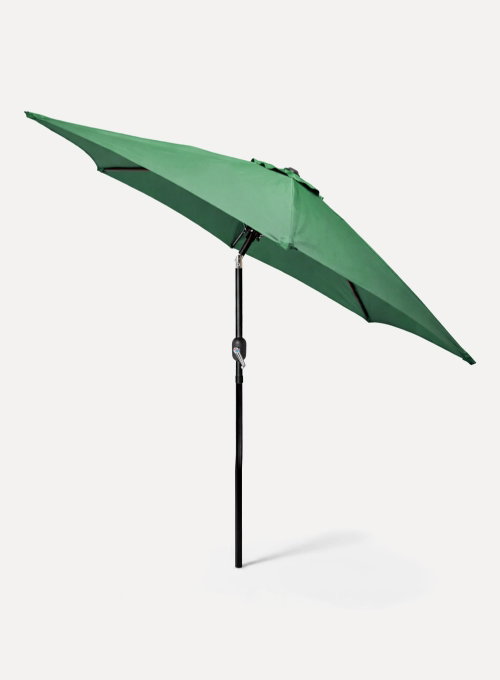 2.3M Tilting Garden Parasol and Base Set - Green