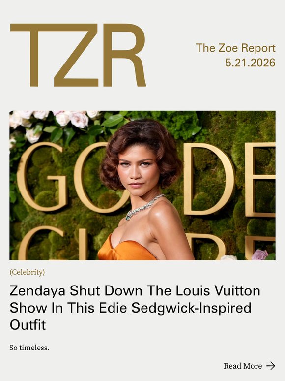 Zendaya Shut Down The Louis Vuitton Show In This Edie Sedgwick-Inspired Outfit