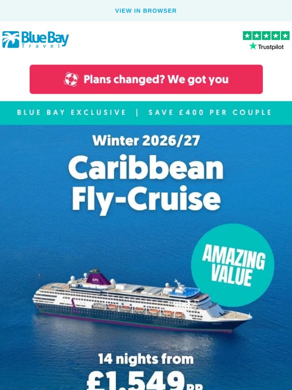 From £1,549pp | 14 Night Caribbean Fly-Cruise