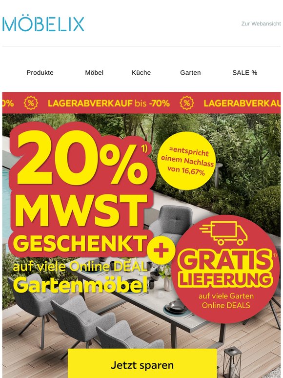 Lagerabverkauf Mai: Outlet-Deals