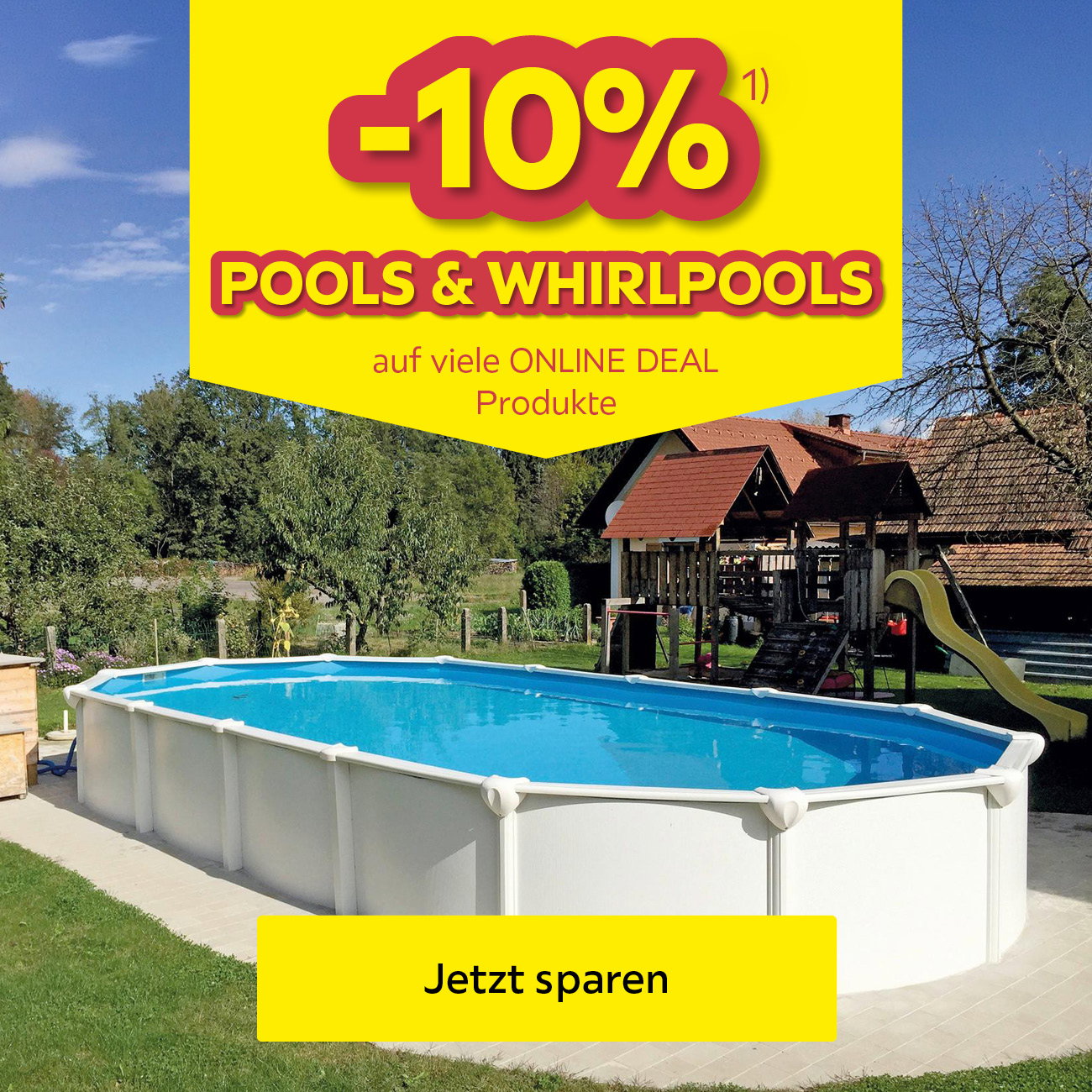 -10% Pools & Whirlpools auf viele ONLINE DEAL Produkte