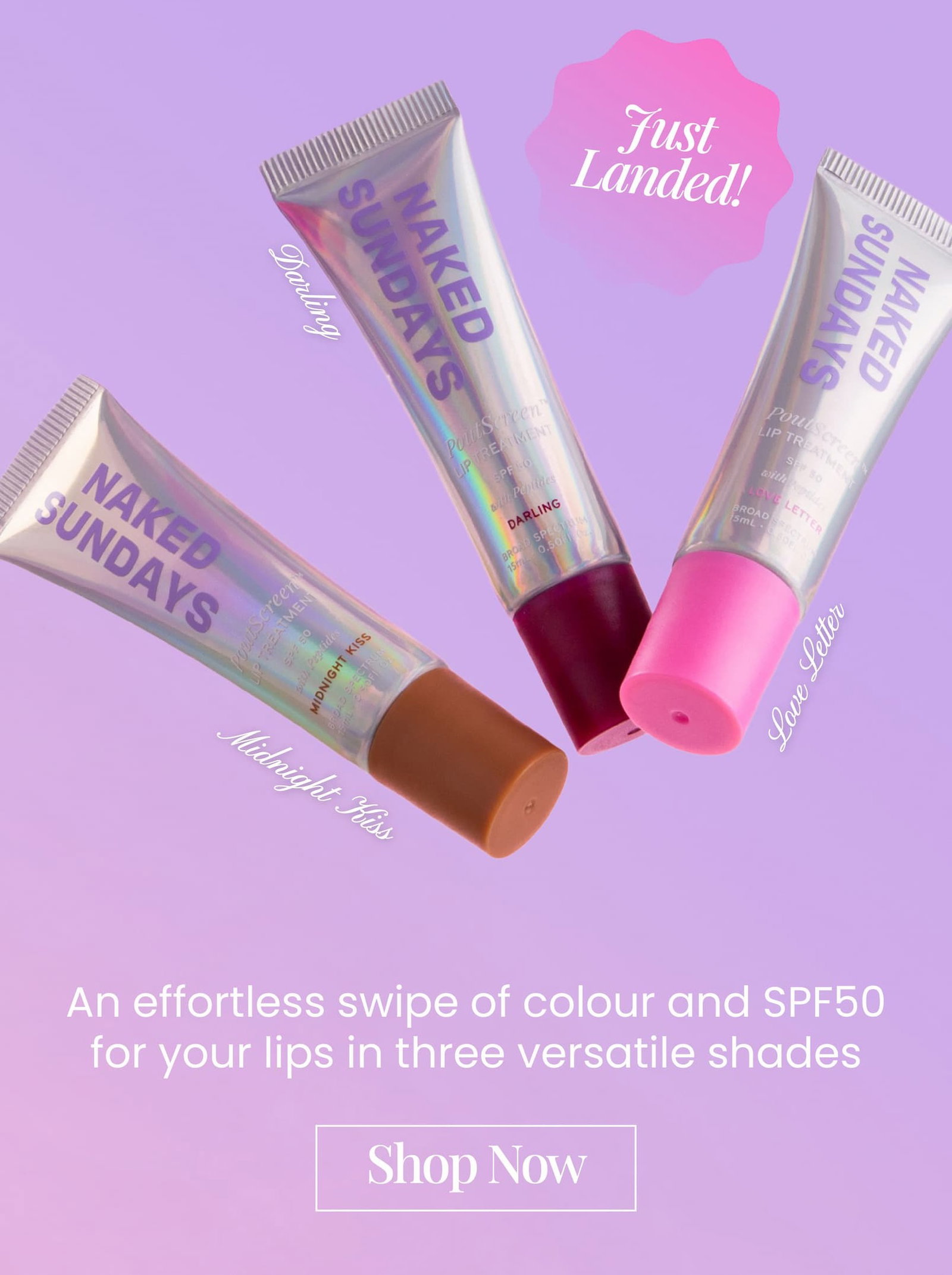 Just Landed: All three PoutScreen Shades