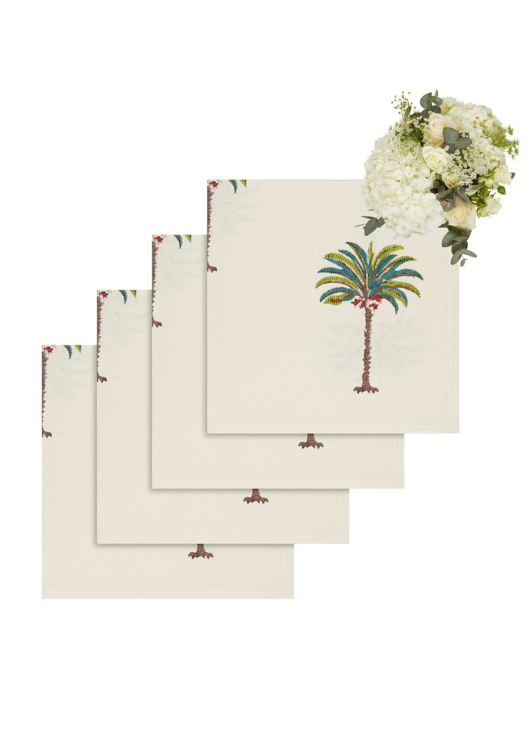 Image of Palm Tree Table Napkin - I Dream of Genie - Set of 4