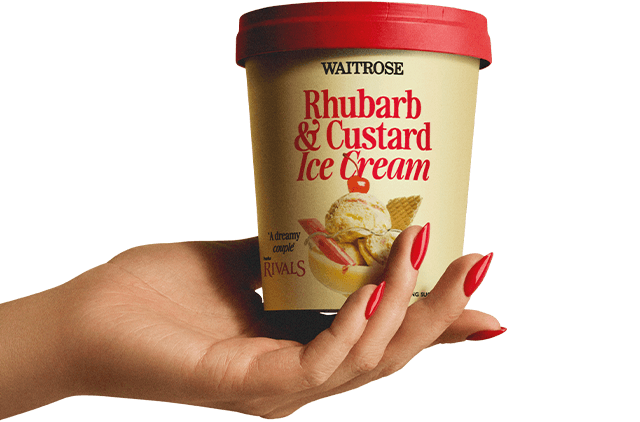 Rhubarb & Custard Ice Cream
