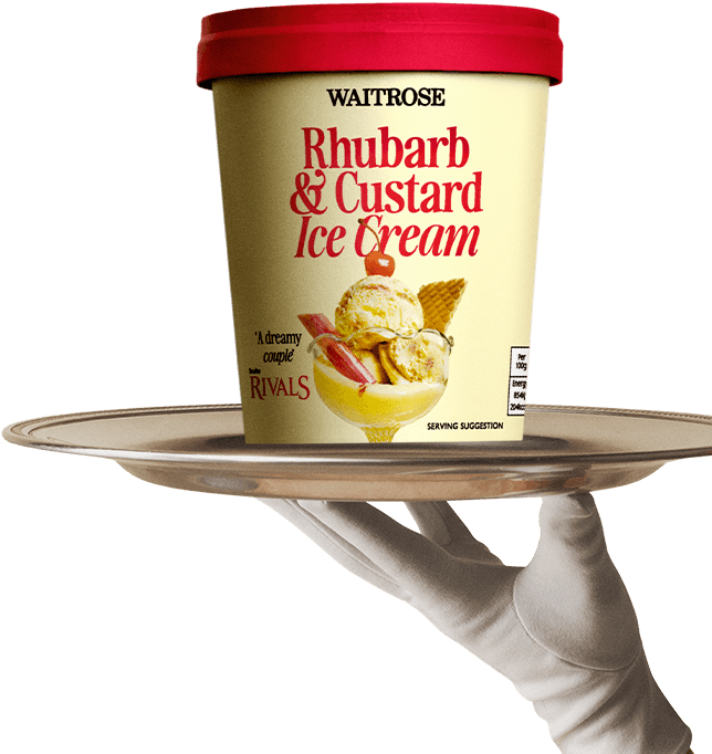 Rhubarb & Custard Ice Cream