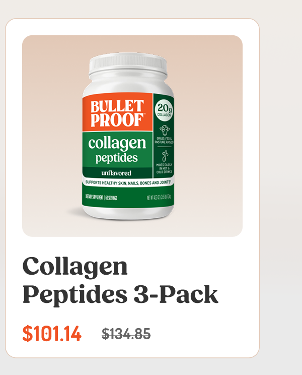 Collagen Peptides 3-Pack $101.14 $134.85