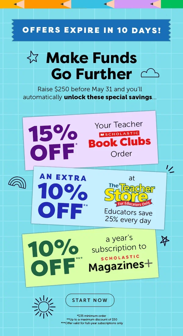 Offers expire in 10 days! - START NOW
