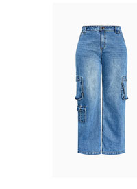 Shop Harley Fit Oaklyn Cargo Wide Leg Jean