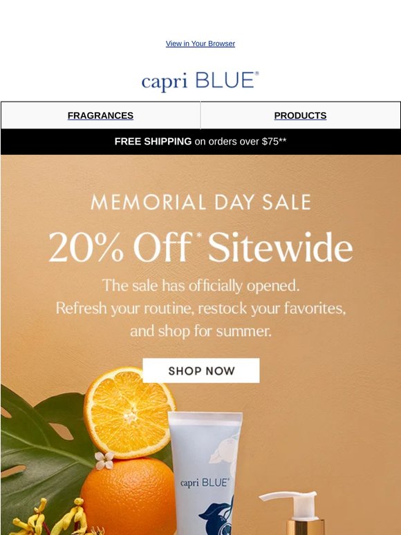 The Memorial Day Sale is Here