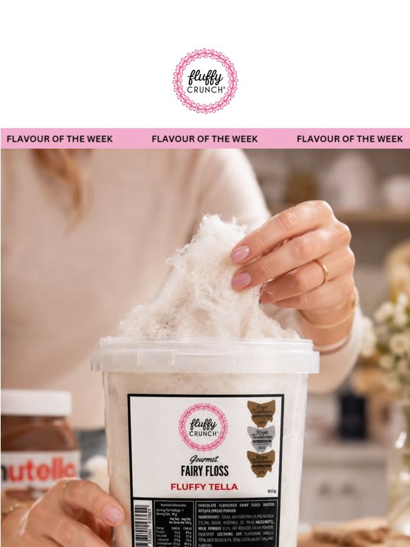 Flavour of the Week is back 🍫✨ Meet the award-winning Fluffy Tella 🏅