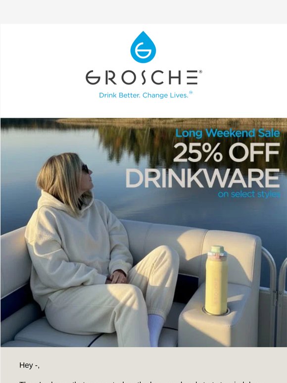 Ends tonight: 25% off drinkware