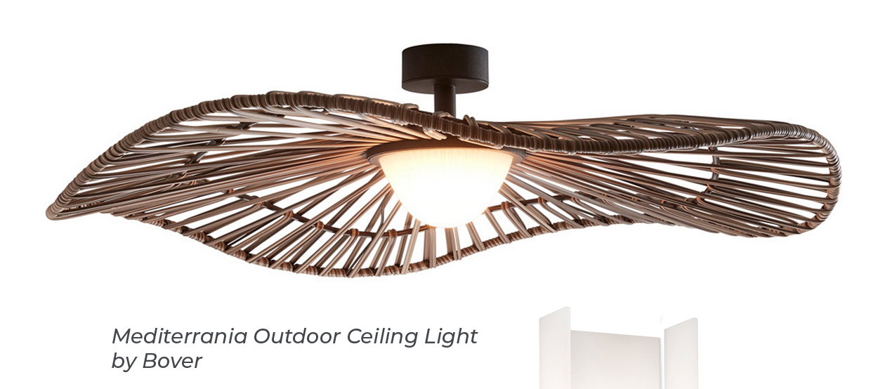 Mediterrania Outdoor Ceiling Light by Bover