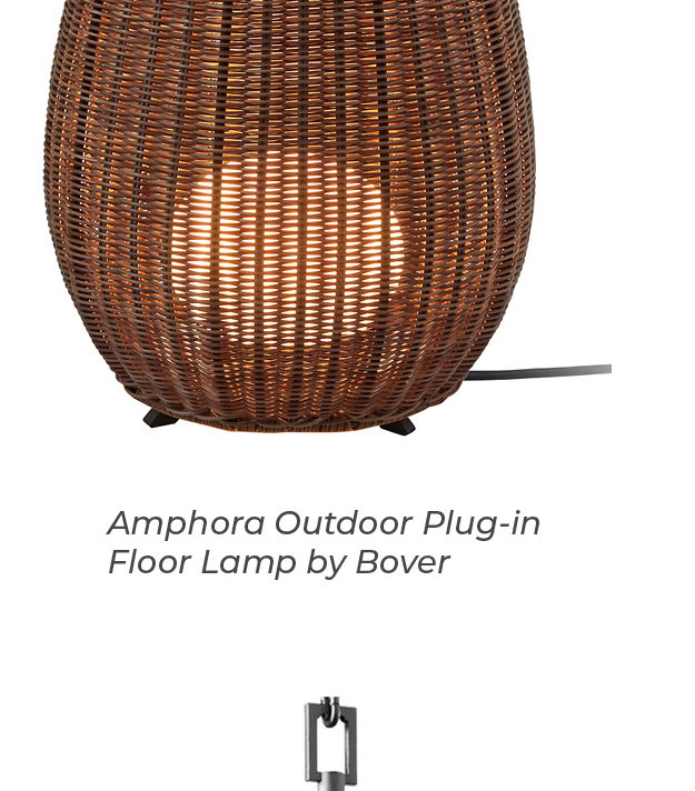 Amphora Outdoor Plug-in Floor Lamp by Bover
