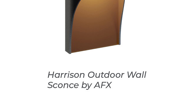 Harrison Outdoor Wall Sconce by AFX