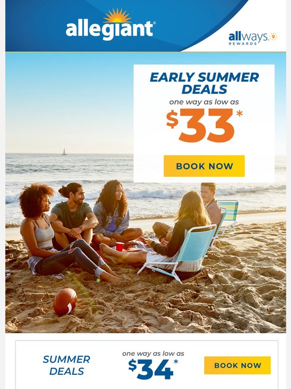 Your Getaway Starts Here—Flights from $33