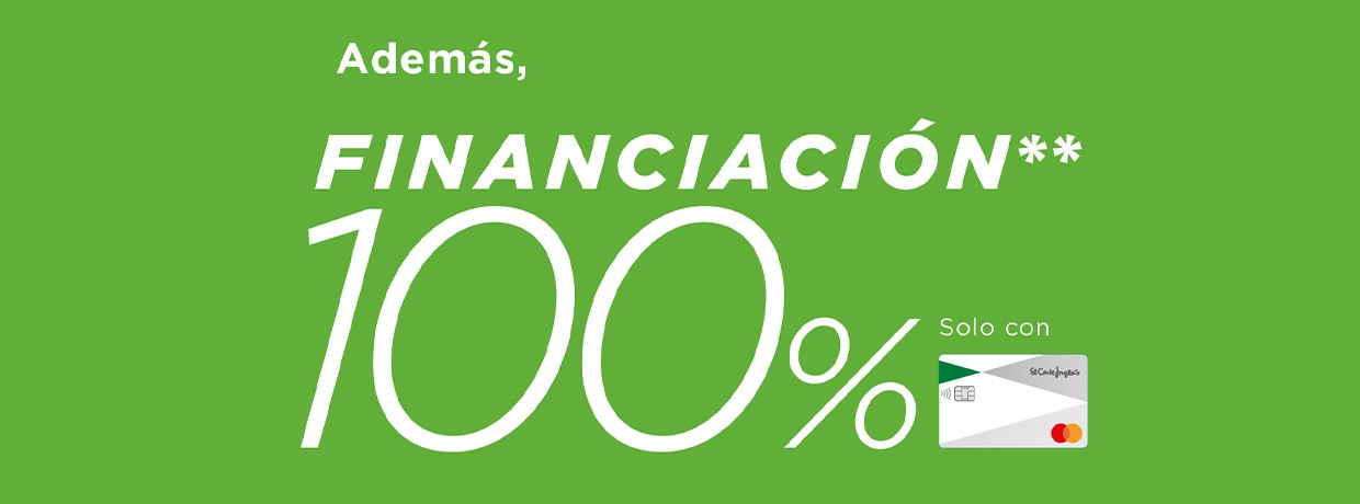 Además, financiación** 100% 