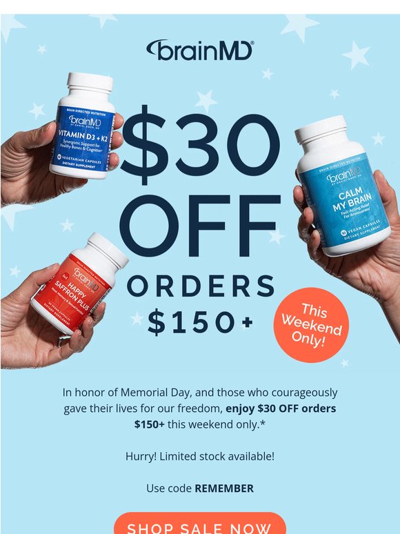 This weekend only: Memorial Day Sale! 🇺🇸