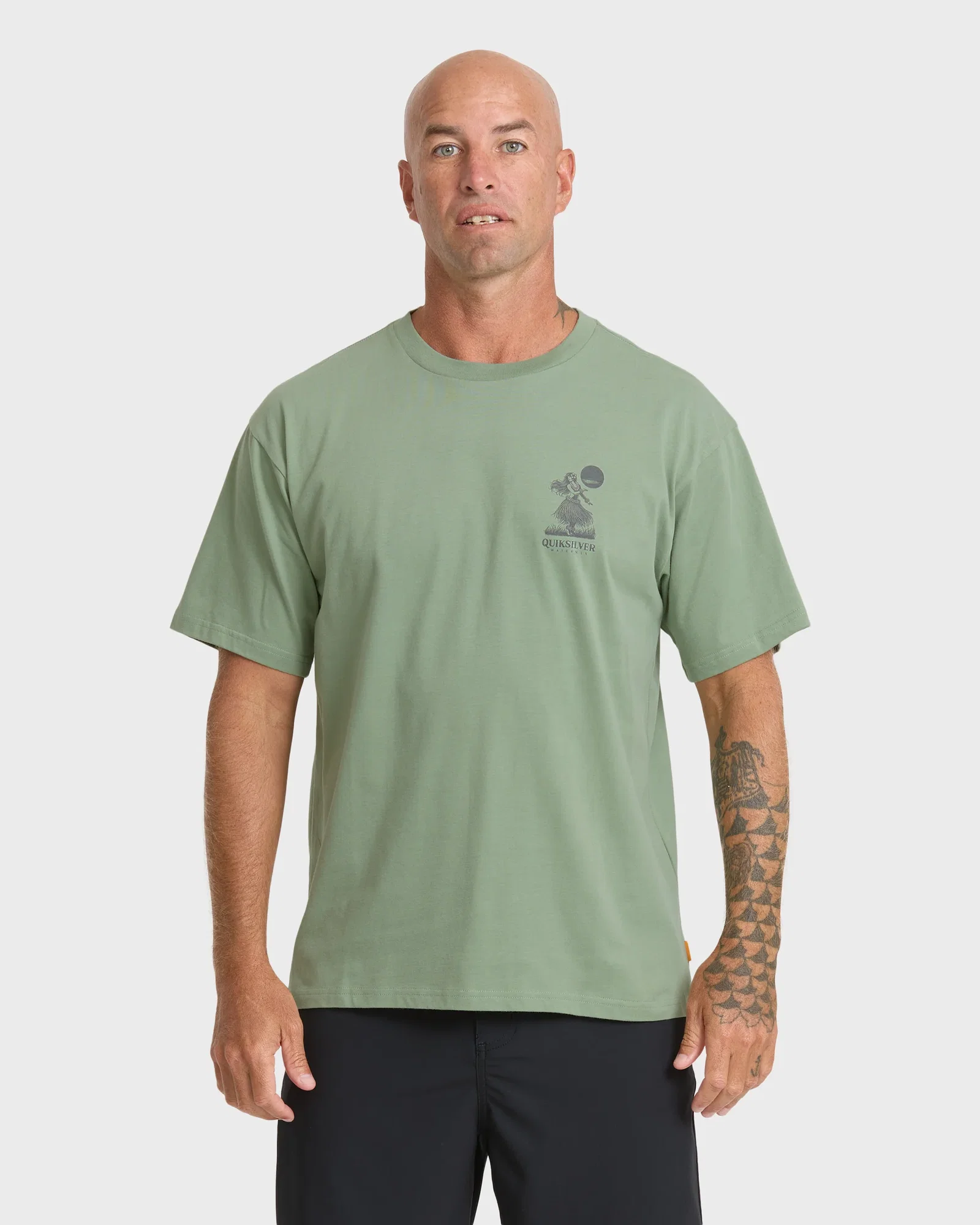 Image of Waterman Lei'd Back Short Sleeve Cotton T-Shirt - Lily Pad