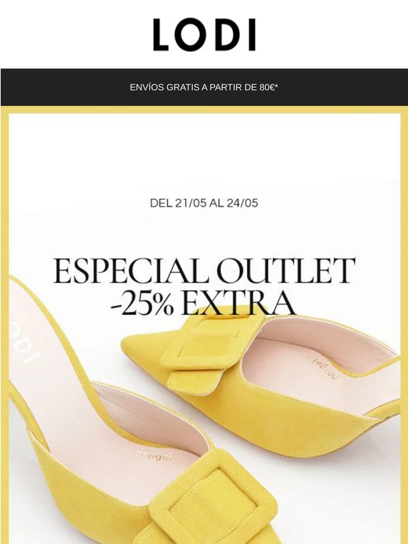 Outlet -25% de descuento EXTRA