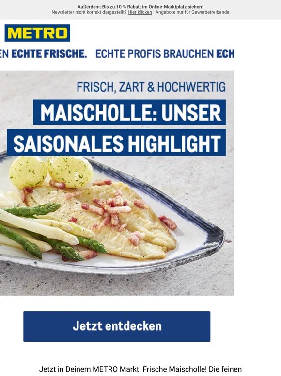 Frische Maischolle – unser saisonales Highlight
