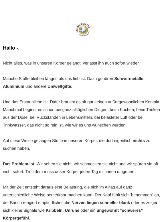 DAS kraftvollste Entgiftungsmittel!