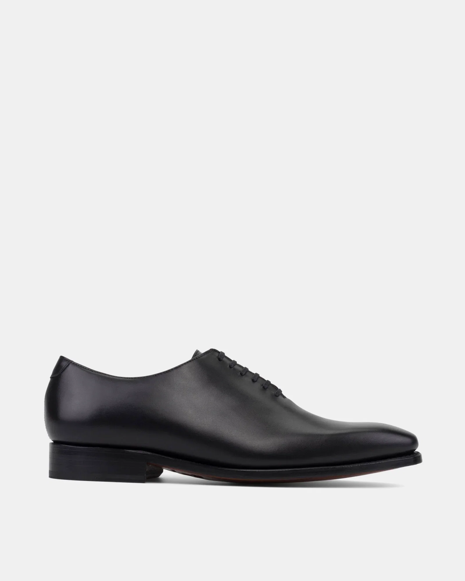 Image of Vincent Black Calf in 722 with Half-Rubber Soles