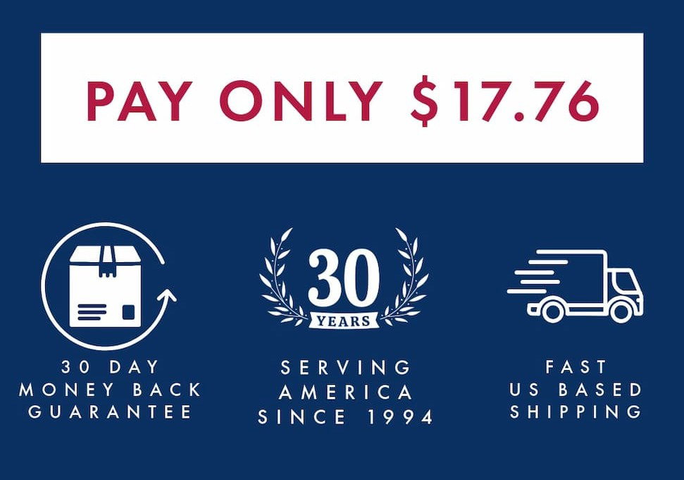 Pay Only $17.76 - Memorial Day Sale