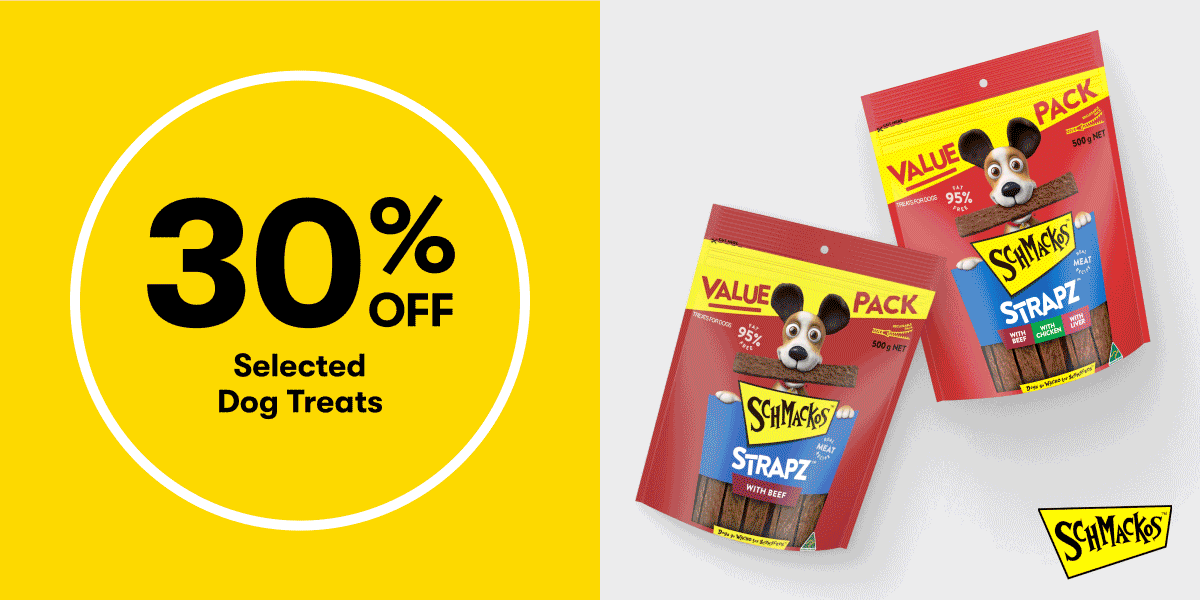 30% OFF Selected Dog Treats