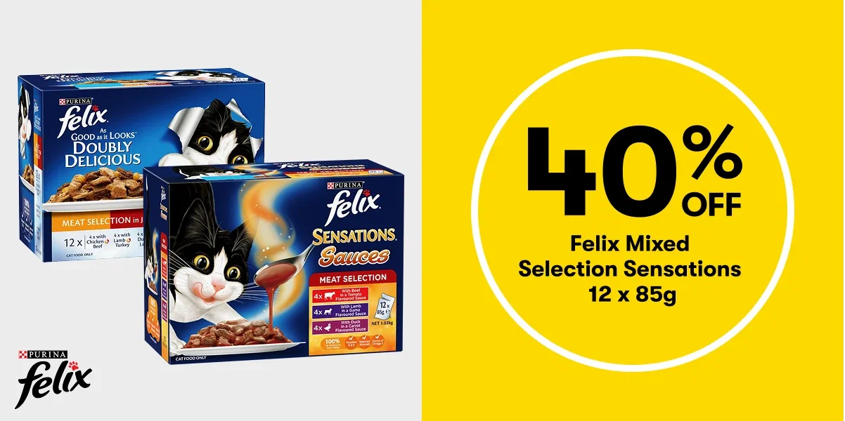 40% OFF Felix Mixed Selection Sensations 12x85g