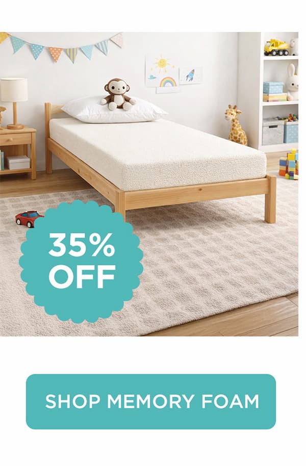 memory foam mattresses 35% off