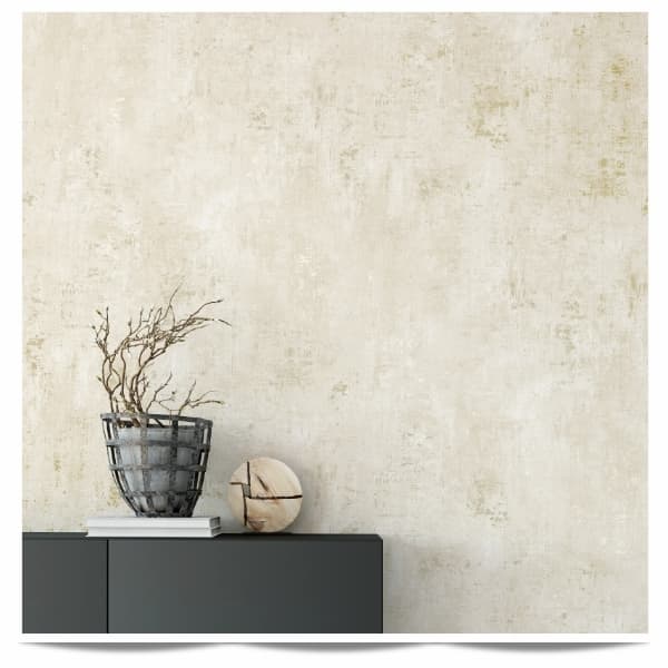 Industrial Concrete Texture Wallpaper Grey / Gold World of Wallpaper AF0026
