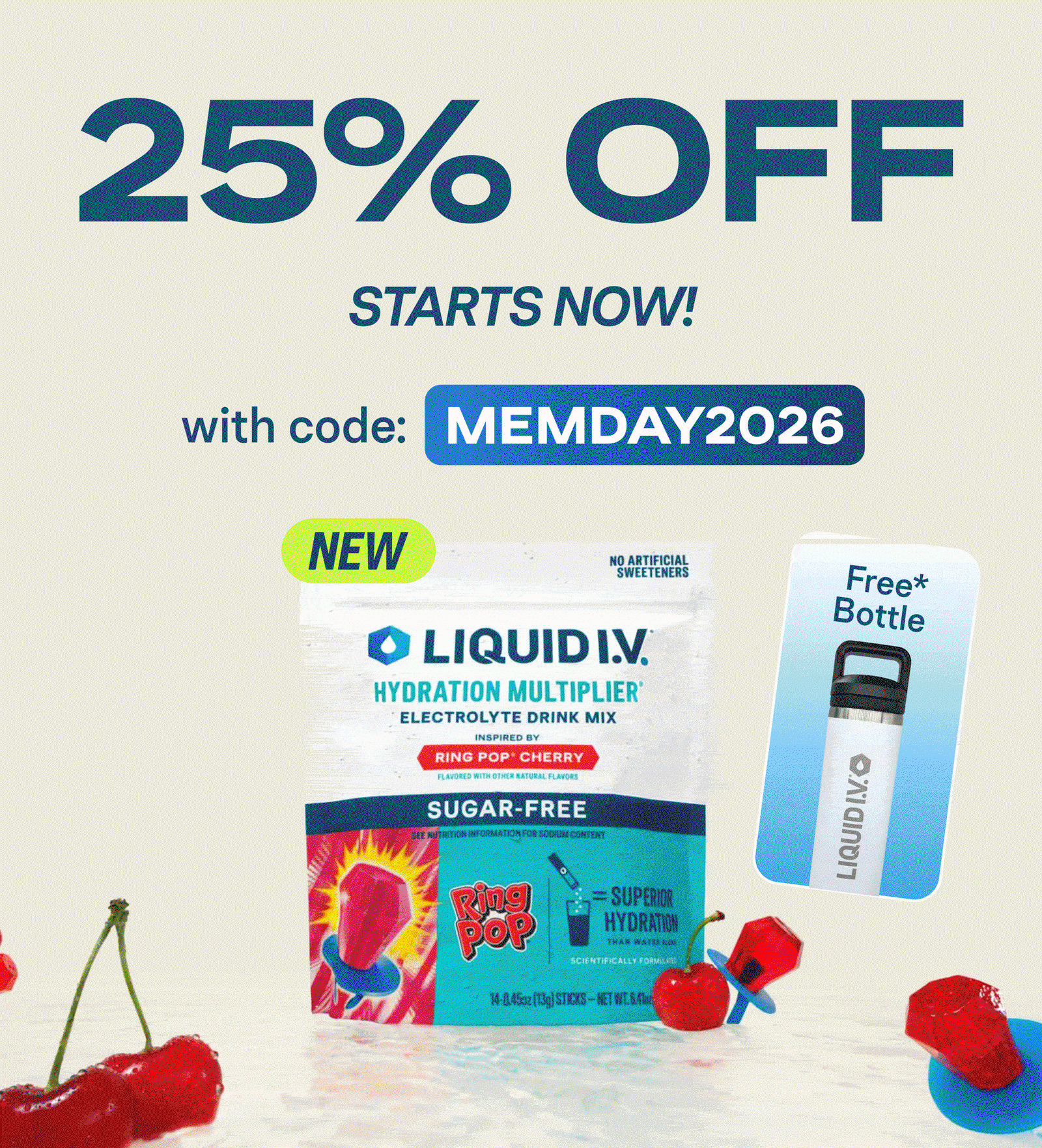 25% Off Starts Now
