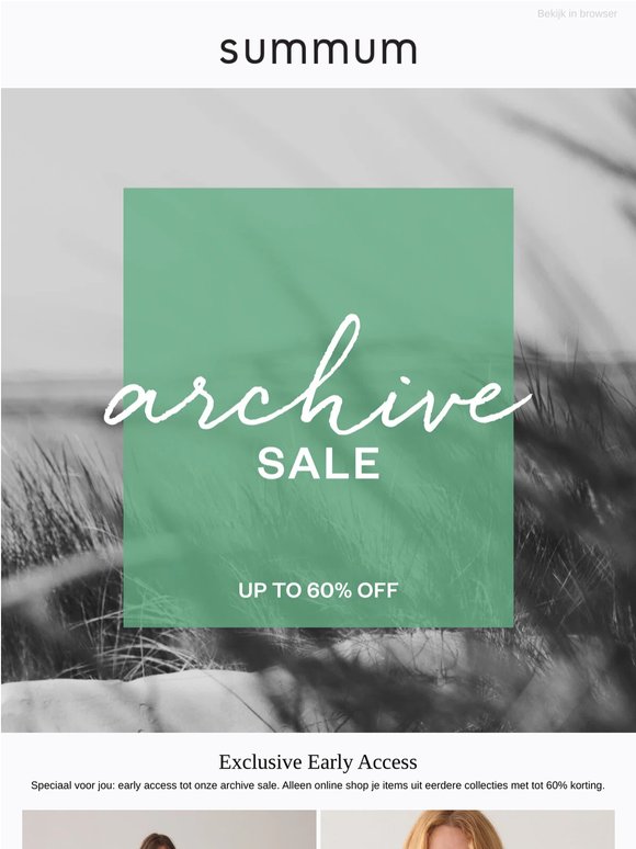 Online Archive Sale
