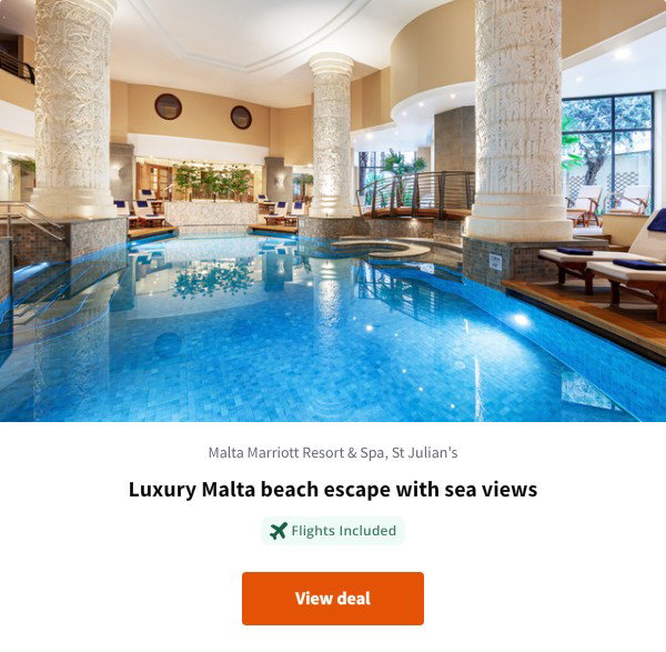 Luxury Malta beach escape with sea views