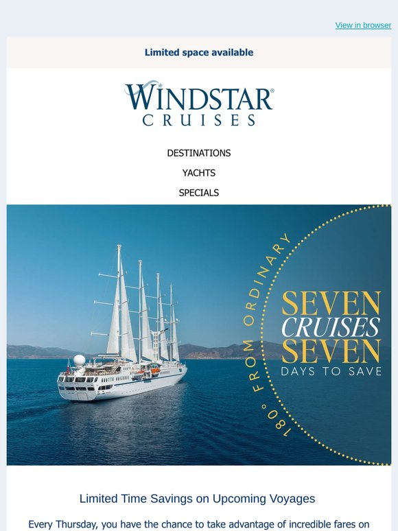 7-For-7: Sail Away & Save With These Cruise Savings