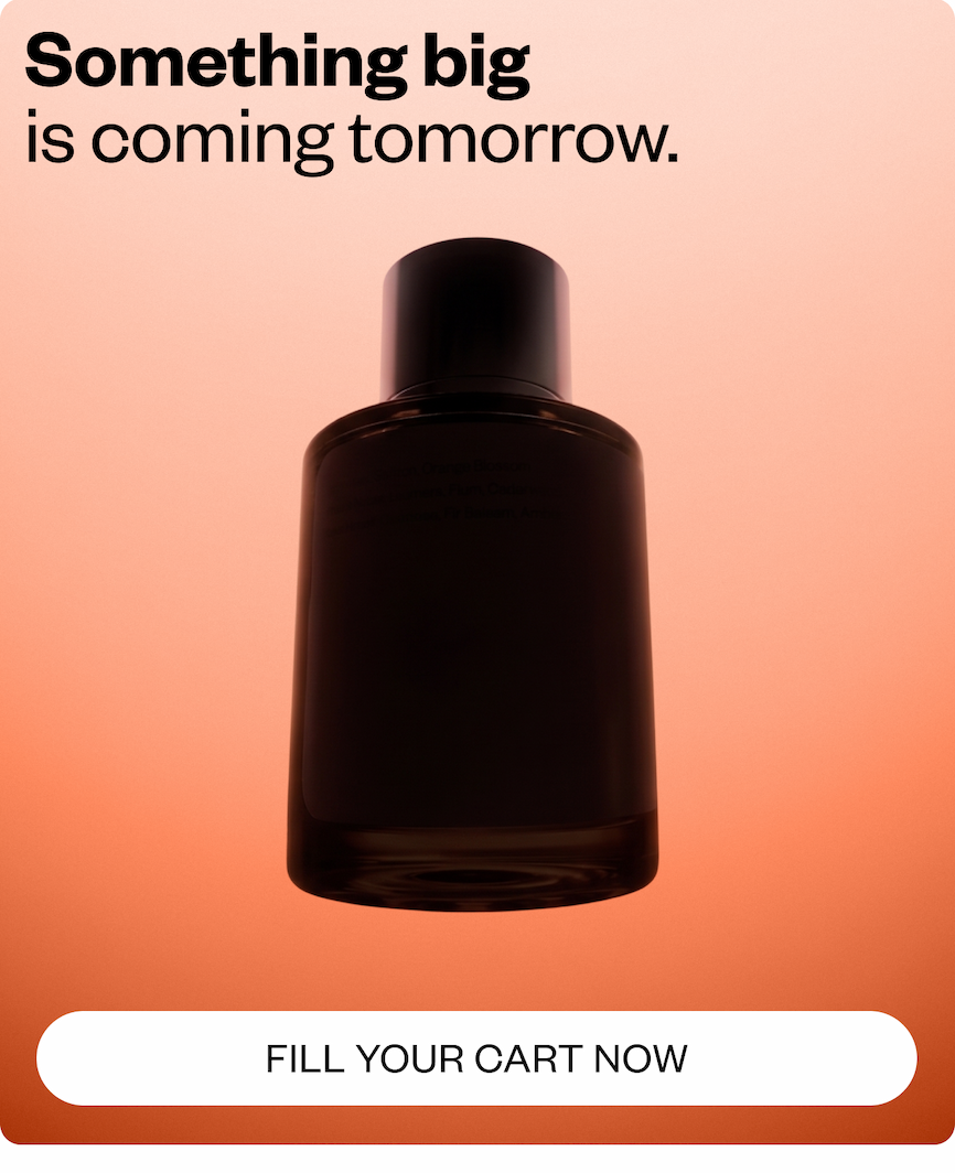 Something big is coming tomorrow! Fill your cart now