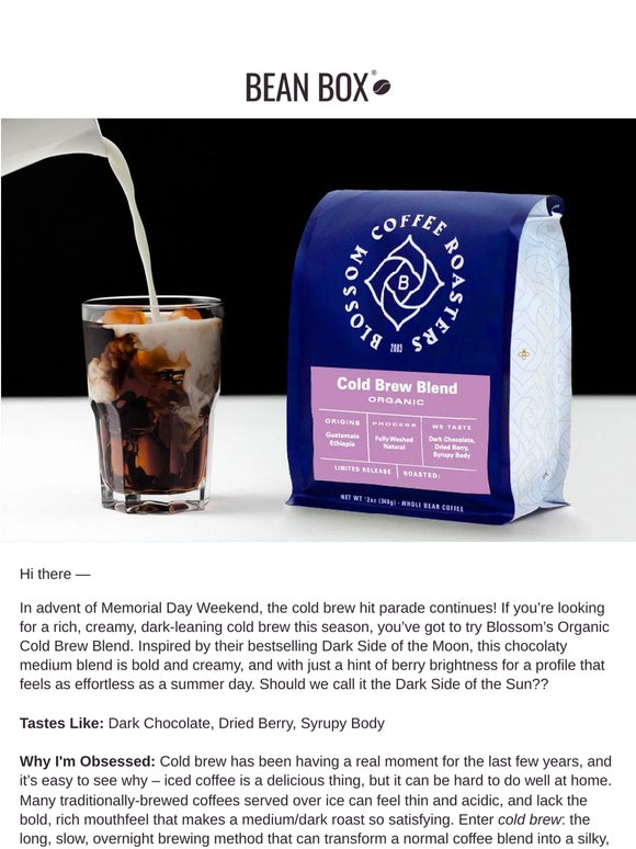 A Cold Brew bestseller returns! Dark Side of the... Sun?