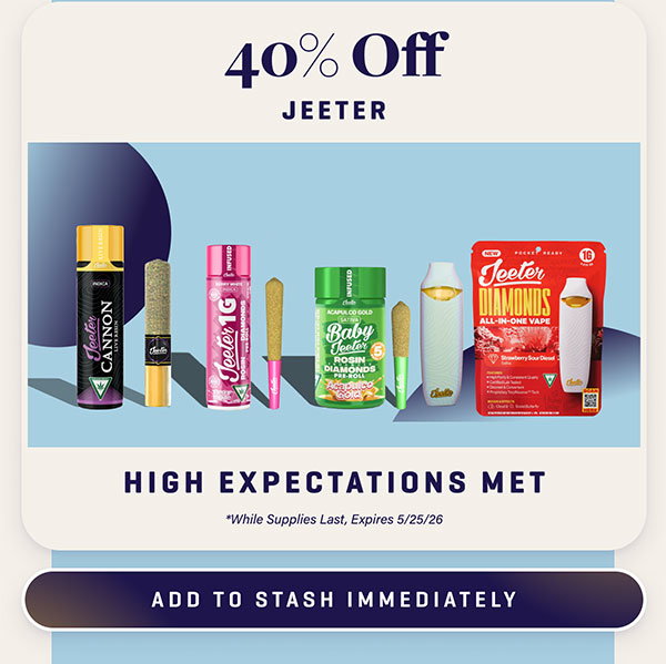 40% Off Jeeter