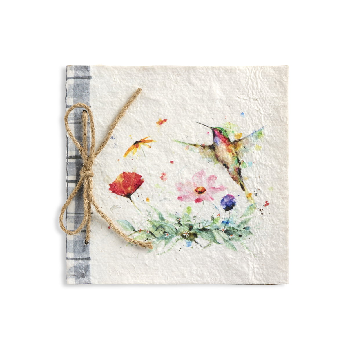 PeeWee Hummer & Flower Paper Mache Journal