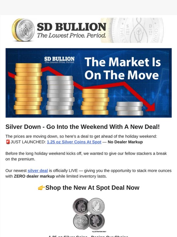 🚨Silver Coins At SPOT - A Well-Deserved Deal Before the Long Holiday Weekend