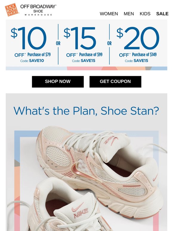 Take Your Pick: $10, $15 or $20 OFF