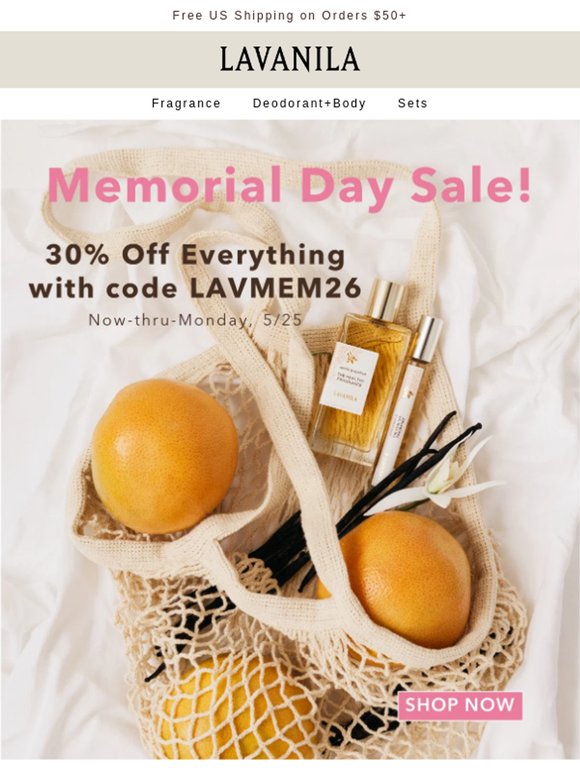 Memorial Day Sale Starts NOW! 🏖️